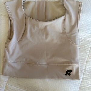 Beige Sleeveless Top